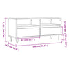 tv-bord 100x34,5x44,5 cm konstrueret træ røget egetræsfarve