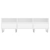 tv-bord 150x30x44,5 cm konstrueret træ hvid
