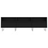 tv-bord 150x30x44,5 cm konstrueret træ sort