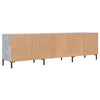 tv-bord 150x30x44,5 cm konstrueret træ betongrå