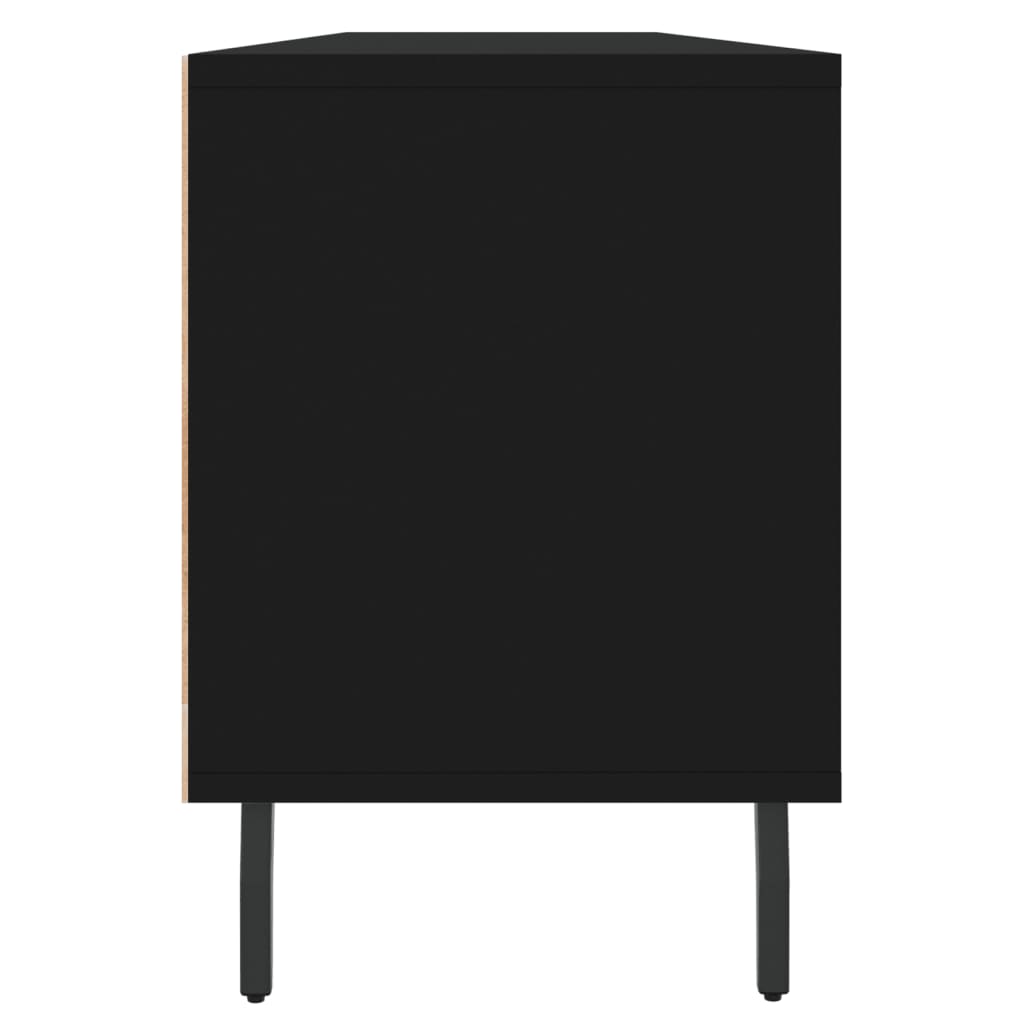 tv-bord 150x30x44,5 cm konstrueret træ sort