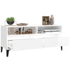 tv-bord 100x34,5x44,5 cm konstrueret træ hvid højglans