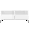 tv-bord 100x34,5x44,5 cm konstrueret træ hvid højglans