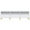 tv-bord 150x30x44,5 cm konstrueret træ hvid