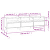 tv-bord 150x30x44,5 cm konstrueret træ hvid