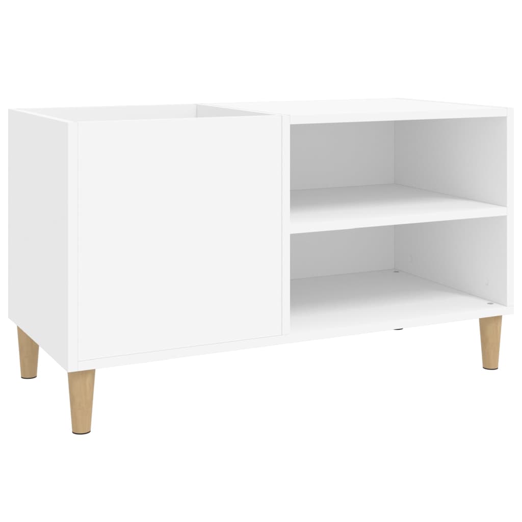 vinylskab 84,5x38x48 cm konstrueret træ hvid