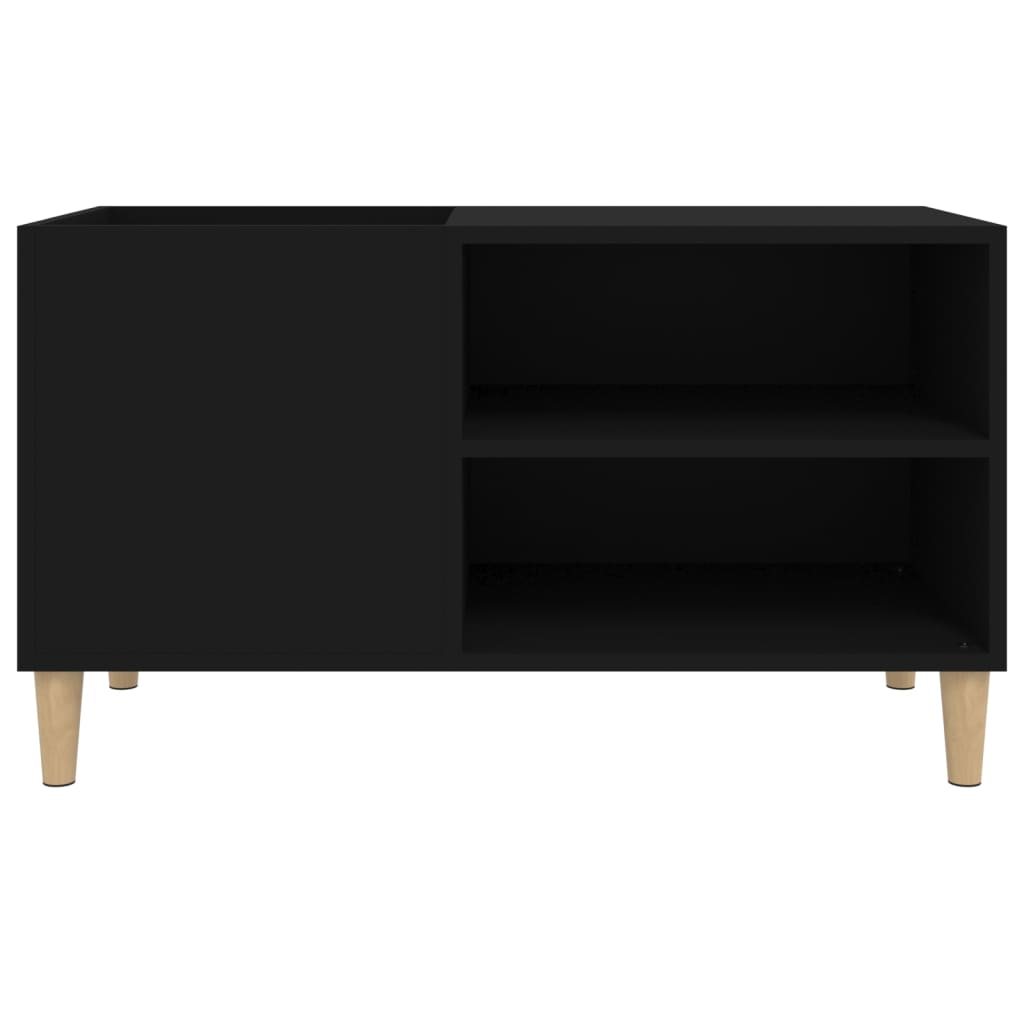 vinylskab 84,5x38x48 cm konstrueret træ sort