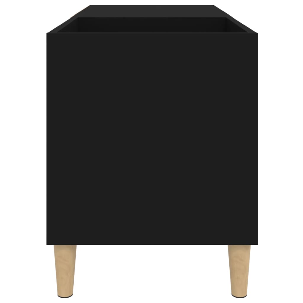 vinylskab 84,5x38x48 cm konstrueret træ sort