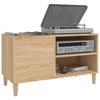 vinylskab 84,5x38x48 cm konstrueret træ sonoma-eg