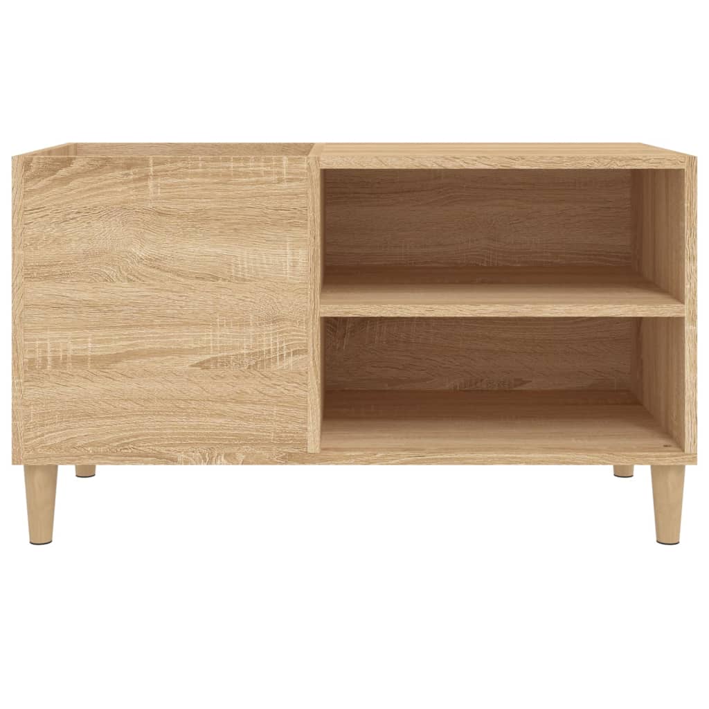 vinylskab 84,5x38x48 cm konstrueret træ sonoma-eg