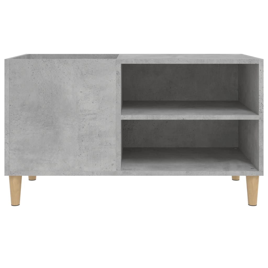 vinylskab 84,5x38x48 cm konstrueret træ betongrå