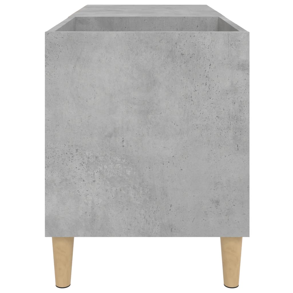 vinylskab 84,5x38x48 cm konstrueret træ betongrå
