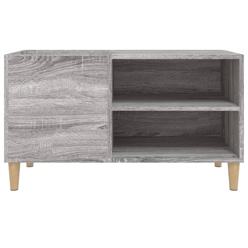 vinylskab 84,5x38x48 cm konstrueret træ grå sonoma-eg