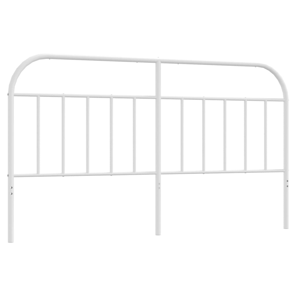 sengegavl 180 cm metal hvid