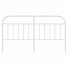 sengegavl 180 cm metal hvid
