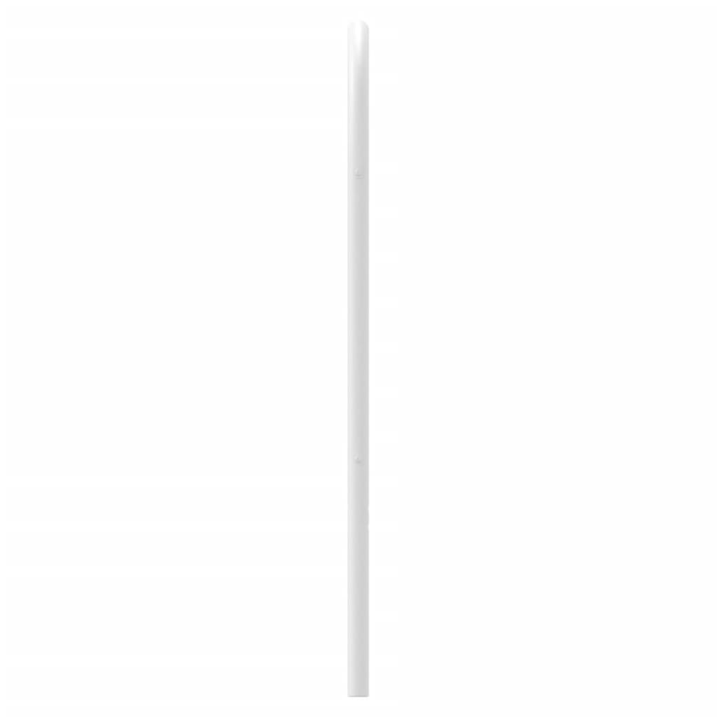 sengegavl 180 cm metal hvid