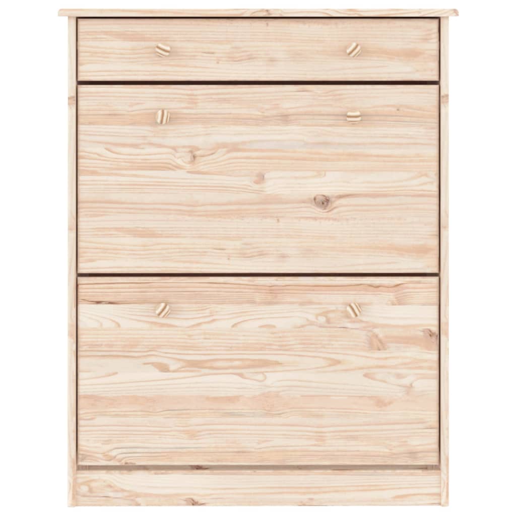 skoskab ALTA 77x35x96 cm massivt fyrretræ