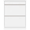 skoskab ALTA 77x35x96 cm massivt fyrretræ hvid