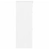 skoskab ALTA 77x35x96 cm massivt fyrretræ hvid