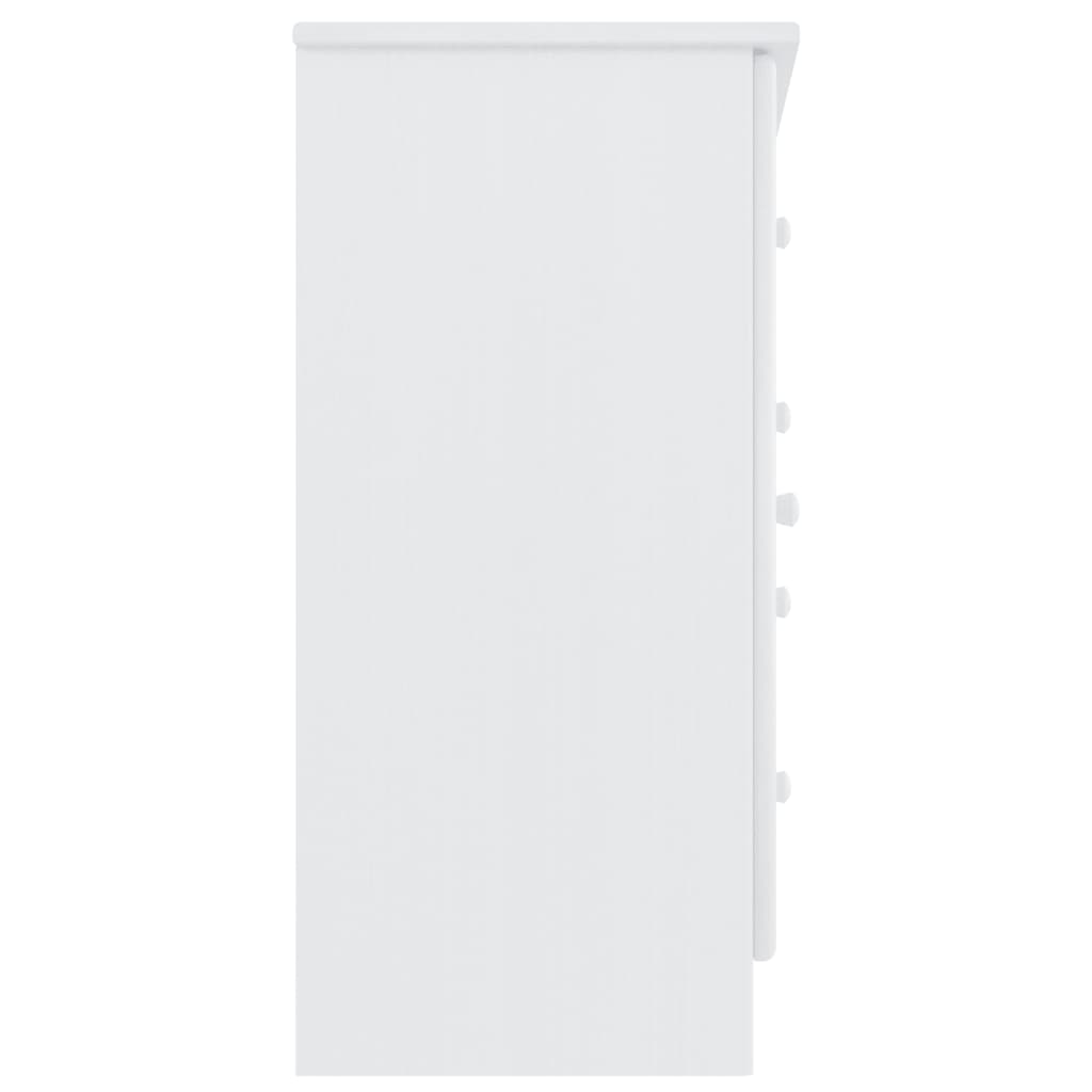 skænk ALTA 77x35x73 cm massivt fyrretræ hvid