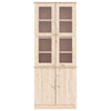 vitrineskab ALTA 77x35x186,5 cm massivt fyrretræ
