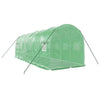 drivhus med stålstel 12 m² 6x2x2 m grøn