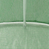 drivhus med stålstel 20 m² 10x2x2 m grøn