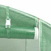 drivhus med stålstel 120 m² 20x6x2,85 m grøn