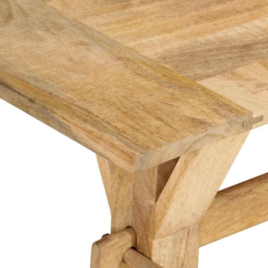 bænk 160x35x45 cm massivt mangotræ