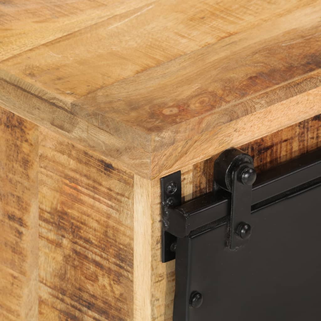 skænk 80x30x55 cm massivt ru mangotræ