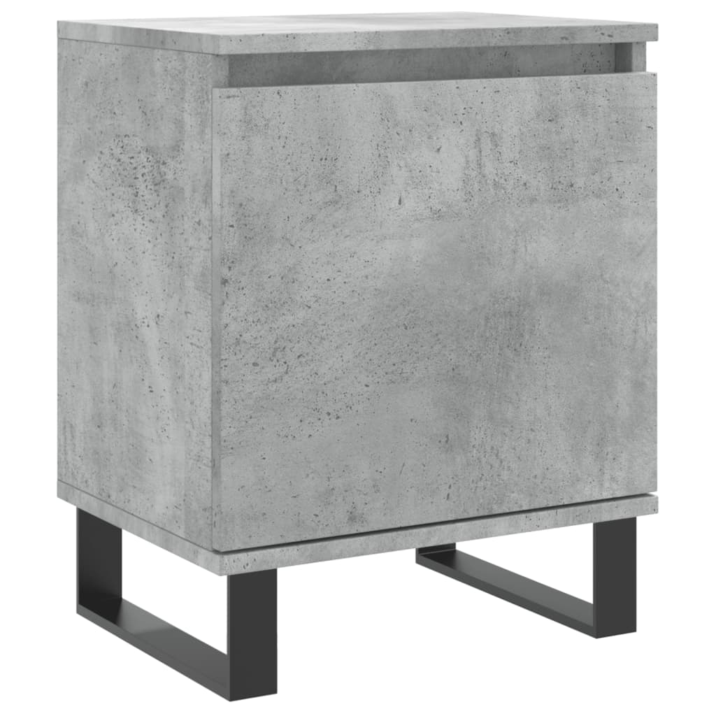 sengebord 40x30x50 cm konstrueret træ betongrå