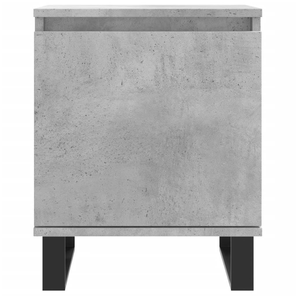 sengebord 40x30x50 cm konstrueret træ betongrå