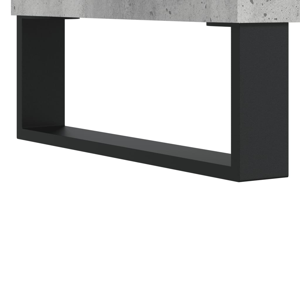 sengebord 40x30x50 cm konstrueret træ betongrå