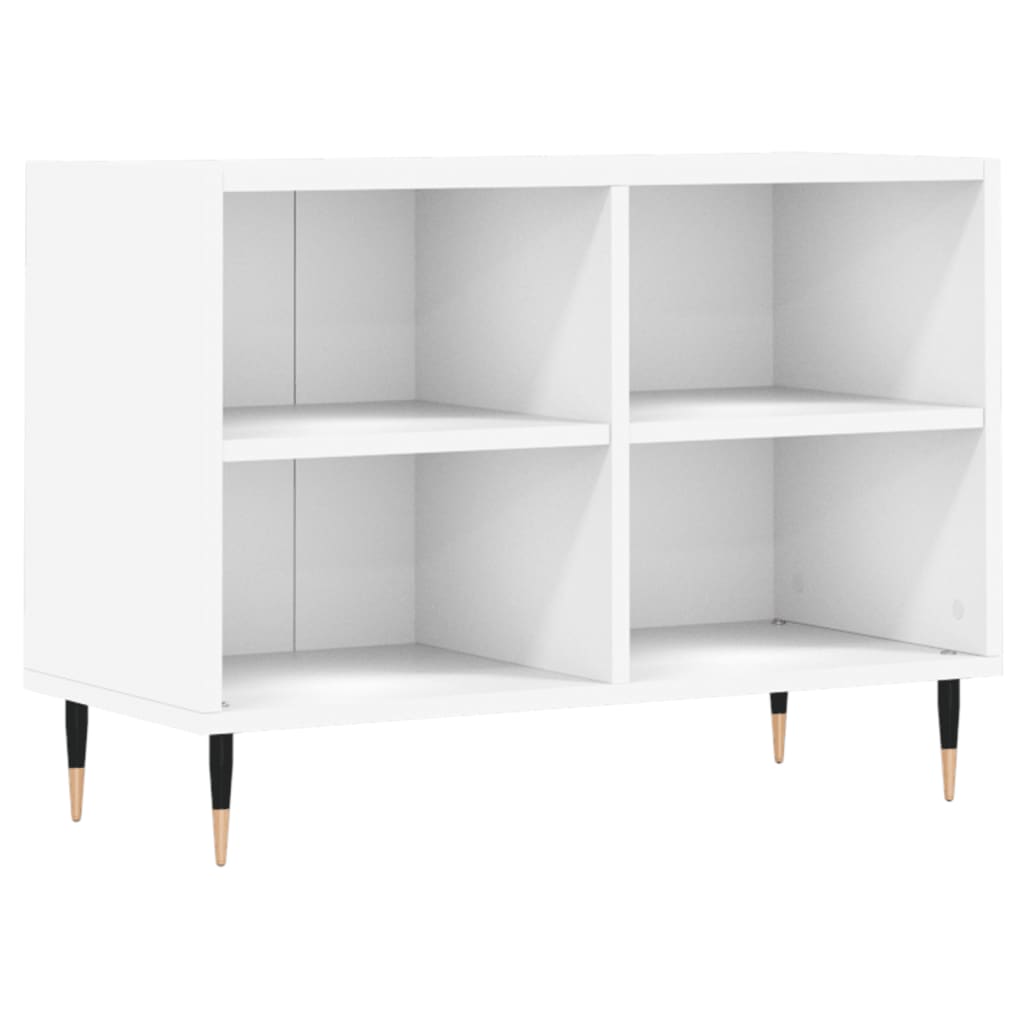 tv-bord 69,5x30x50 cm konstrueret træ hvid