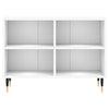 tv-bord 69,5x30x50 cm konstrueret træ hvid