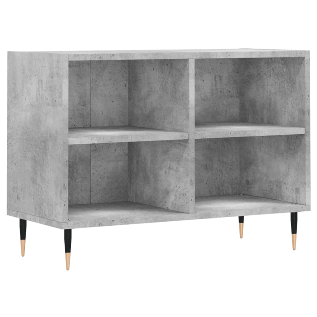 tv-bord 69,5x30x50 cm konstrueret træ betongrå