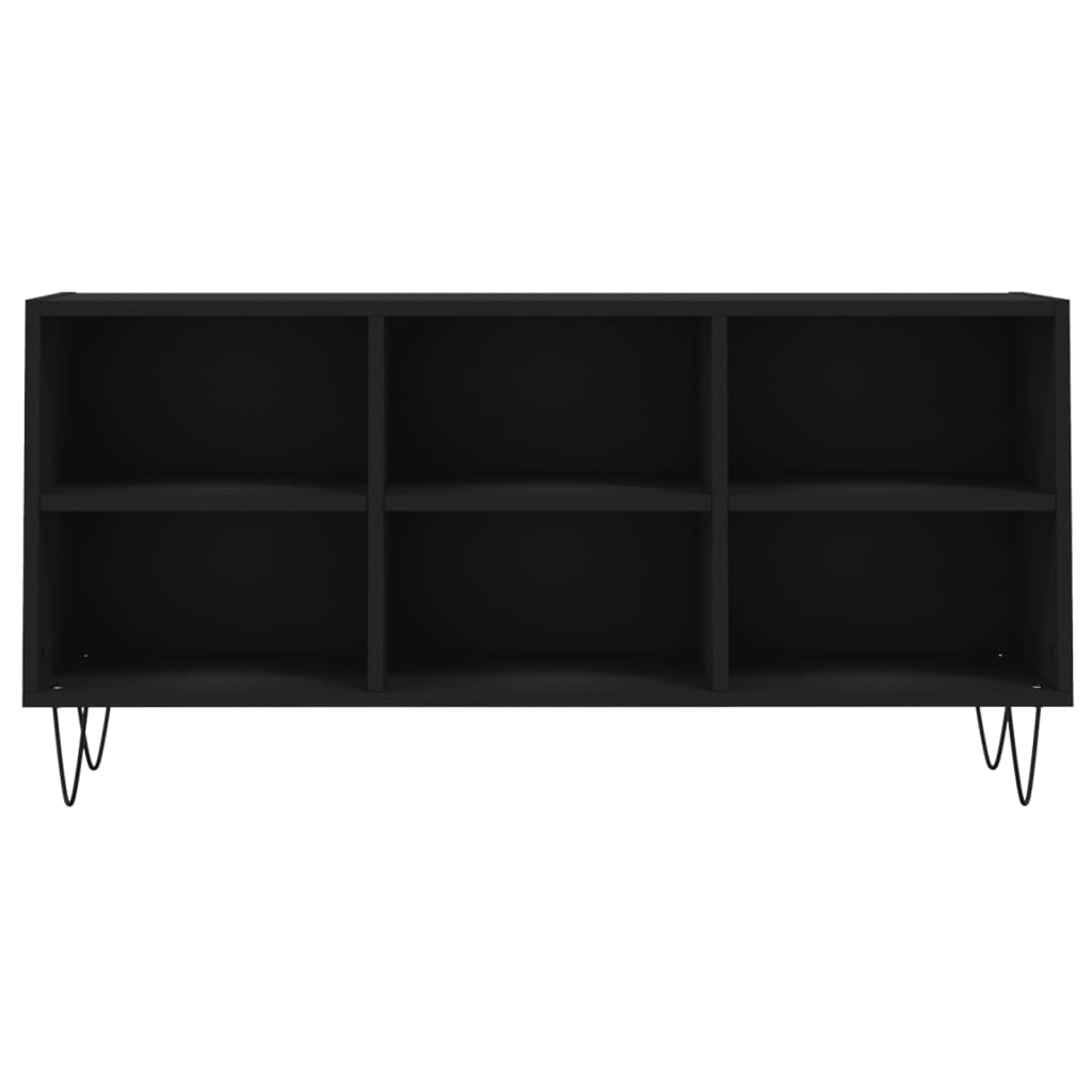 tv-bord 103,5x30x50 cm konstrueret træ sort