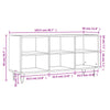 tv-bord 103,5x30x50 cm konstrueret træ sort