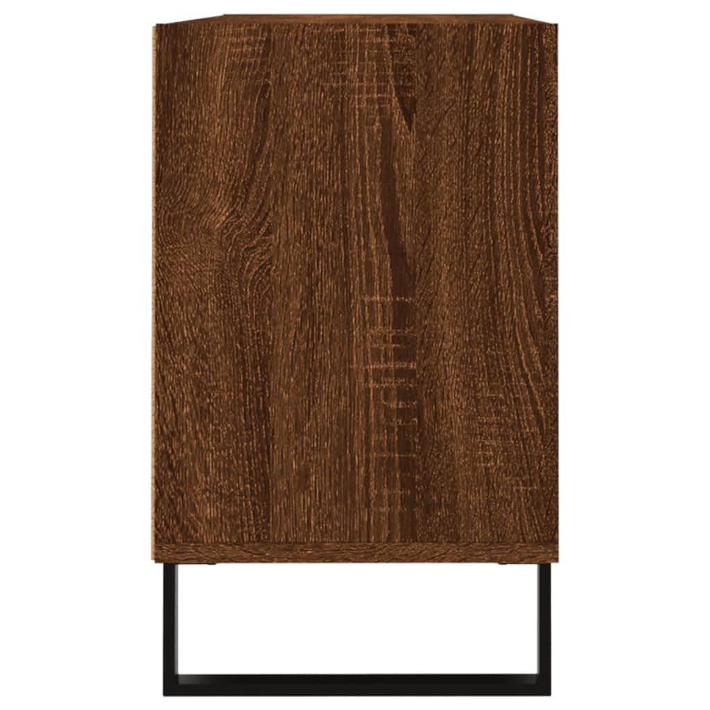 tv-bord 103,5x30x50 cm konstrueret træ brun egetræsfarve