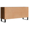 tv-bord 103,5x30x50 cm konstrueret træ brun egetræsfarve