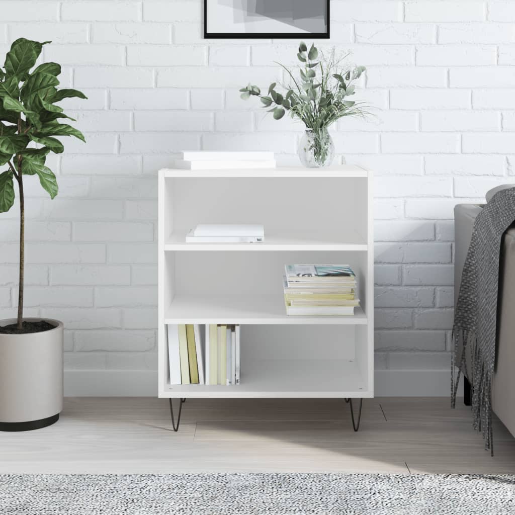 skænk 57x35x70 cm konstrueret træ hvid