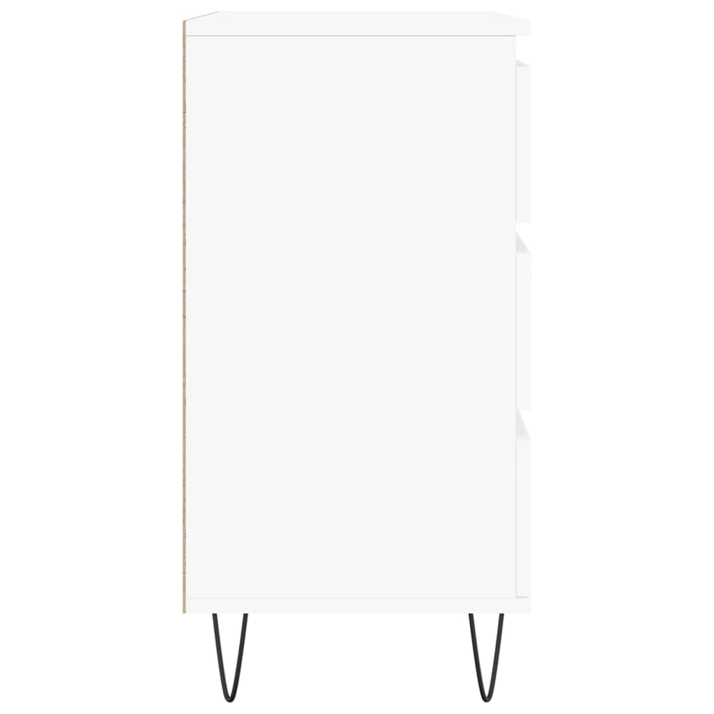 skænk 60x35x70 cm konstrueret træ hvid