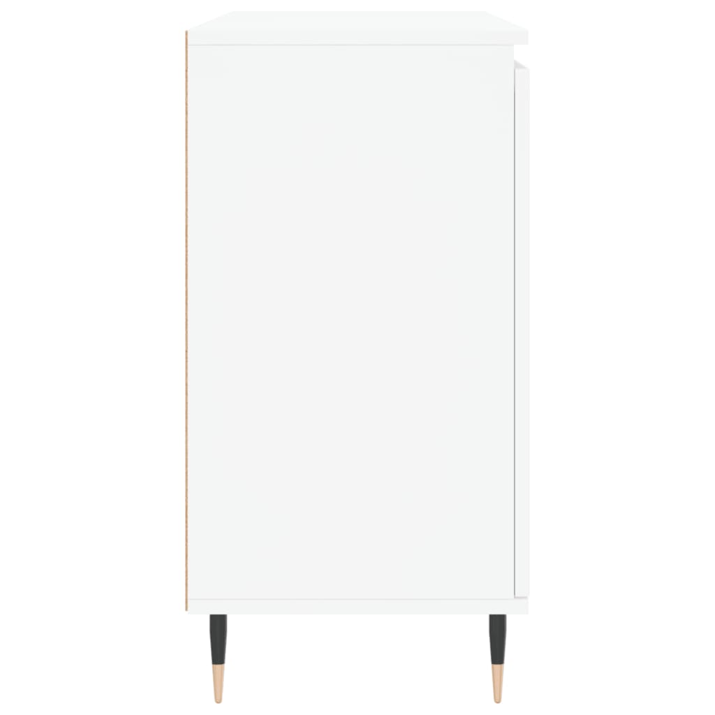 skænk 101,5x35x70 cm konstrueret træ hvid