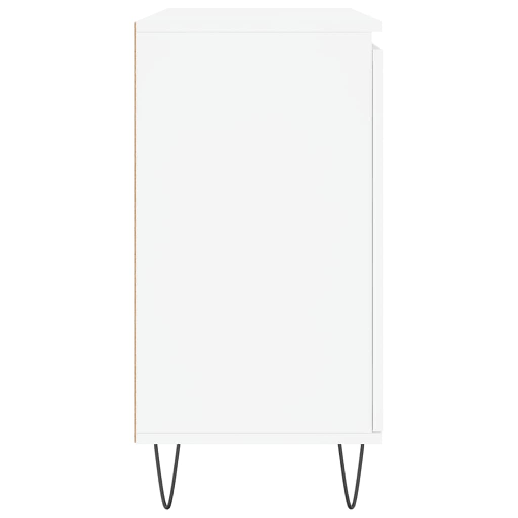 skænk 101,5x35x70 cm konstrueret træ hvid