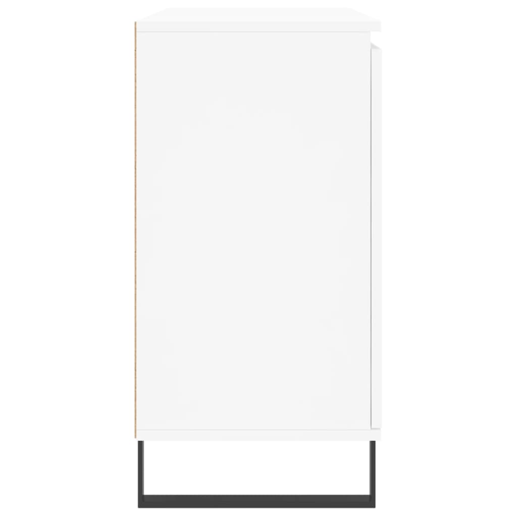 skænk 101,5x35x70 cm konstrueret træ hvid