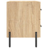sengeborde 2 stk. 40x35x47,5 cm konstrueret træ sonoma-eg
