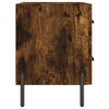 sengeborde 2 stk. 40x35x47,5 cm konstrueret træ røget egetræ