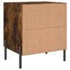 sengeborde 2 stk. 40x35x47,5 cm konstrueret træ røget egetræ