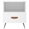sengeborde 2 stk. 40x35x47,5 cm konstrueret træ hvid