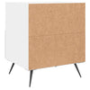 sengeborde 2 stk. 40x35x47,5 cm konstrueret træ hvid